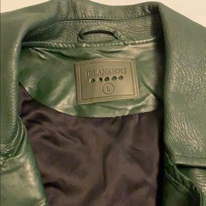 Green BlankNYX L leather jacket